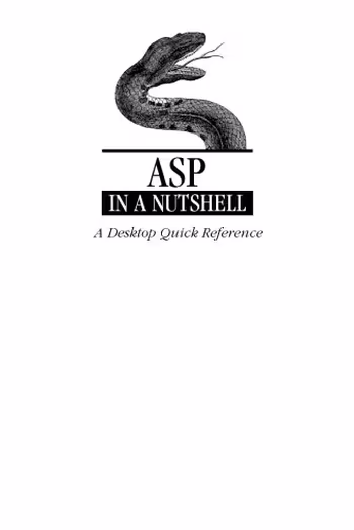 خرید و دانلود نسخه کامل کتاب ASP in a nutshell: a desktop quick reference