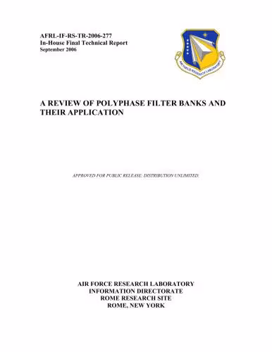 خرید و دانلود نسخه کامل کتاب A Review of Polyphase Filter Banks and Their Application