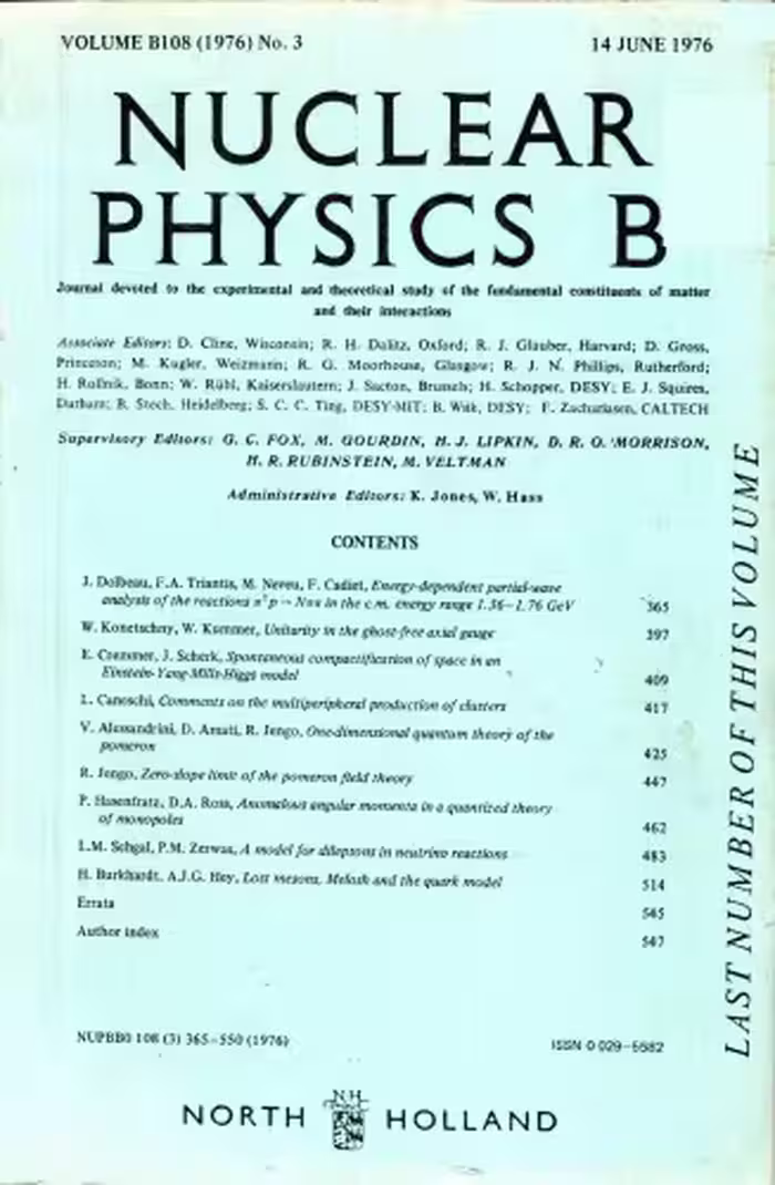 خرید و دانلود نسخه کامل کتاب Nuclear Physics B - Volume B108 (1976) No. 3