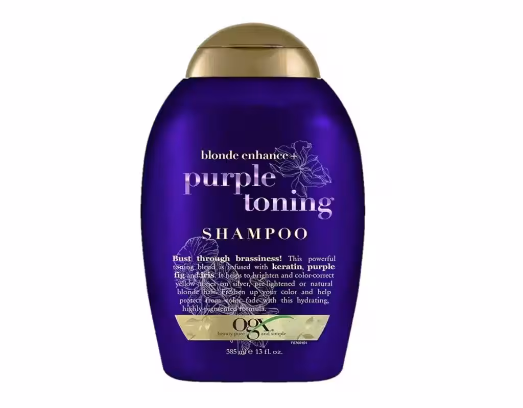 شامپو او جی ایکس (اوجیکس) ضد زردی مدل purple toning