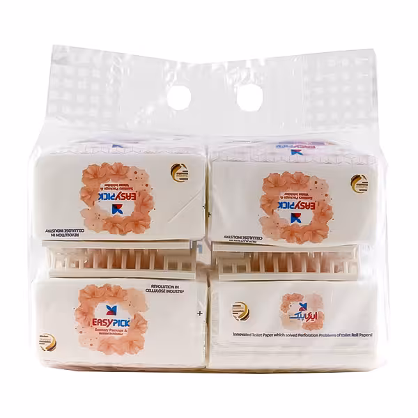 دستمال توالت ایزی پیک مدل گل بسته 4 عددی