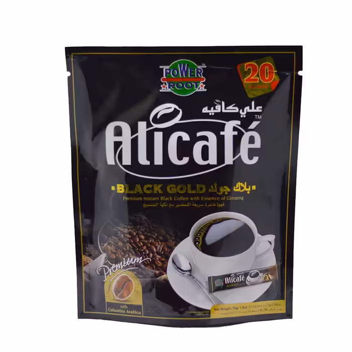 پودر قهوه علی کافه مدل Black Gold بسته 20 عددی