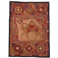 رومیزی سوزن دوزی ابریشم دیوار کوب کد GHAAB30