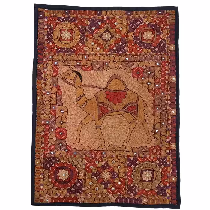 رومیزی سوزن دوزی ابریشم دیوار کوب کد GHAAB30