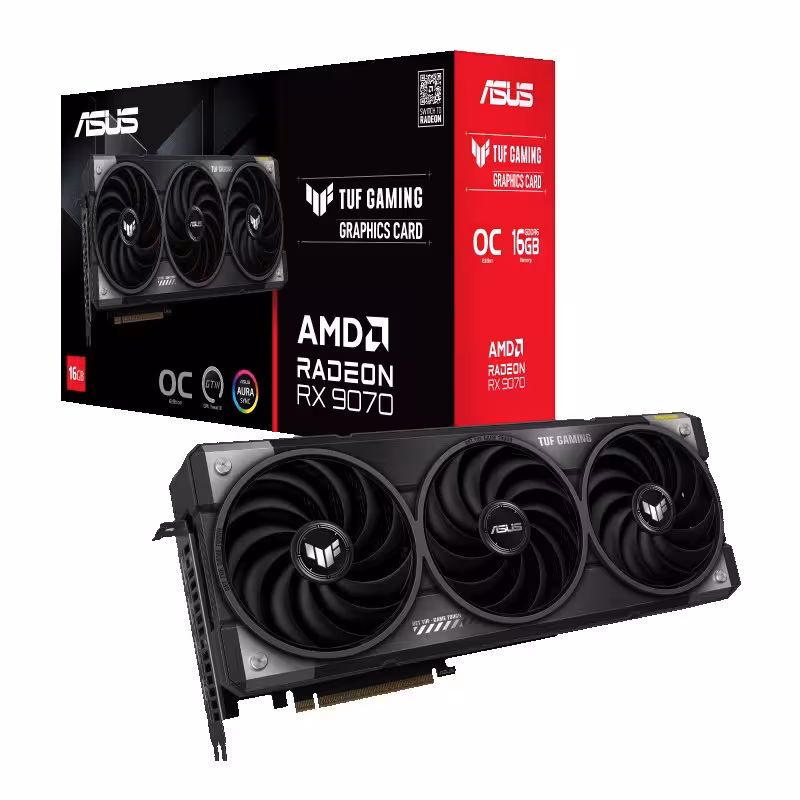 کارت گرافیک ایسوس TUF GAMING RX 9070 OC 16GB GDDR6
