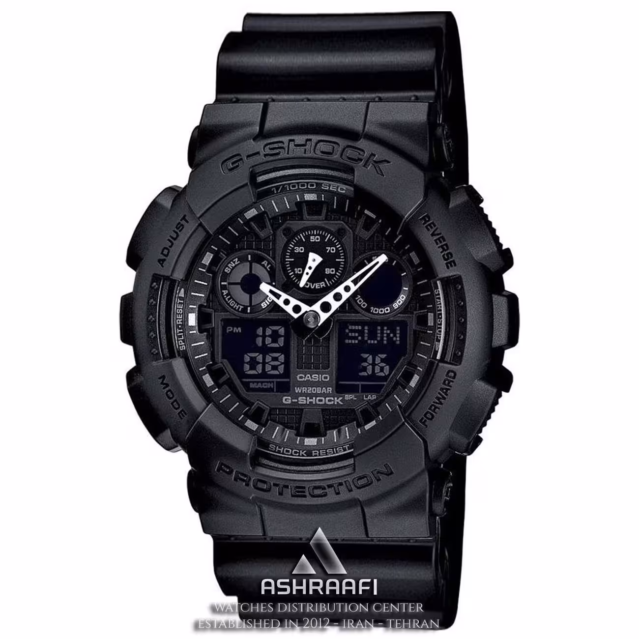 ساعت جی شاک مشکی G-Shock GA-100FBB