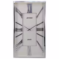 ساعت دیواری آرتمیس کد 2028 Silver White نقره ای سفید