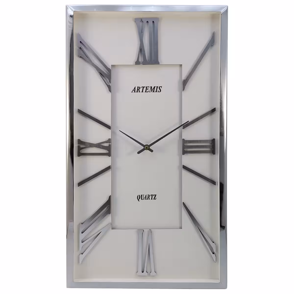 ساعت دیواری آرتمیس کد 2028 Silver White نقره ای سفید