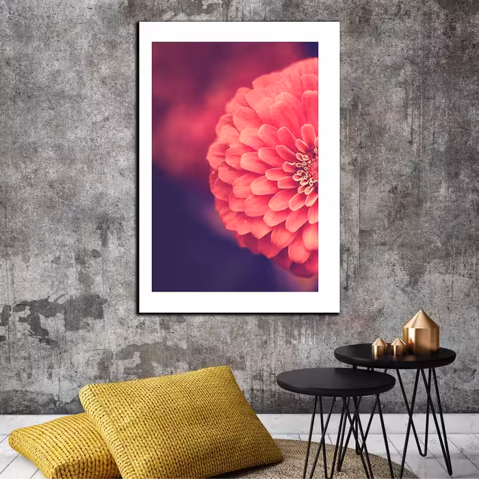 تابلو شاسی بکلیت طرح طبیعت گل داوودی مدل SH-12026