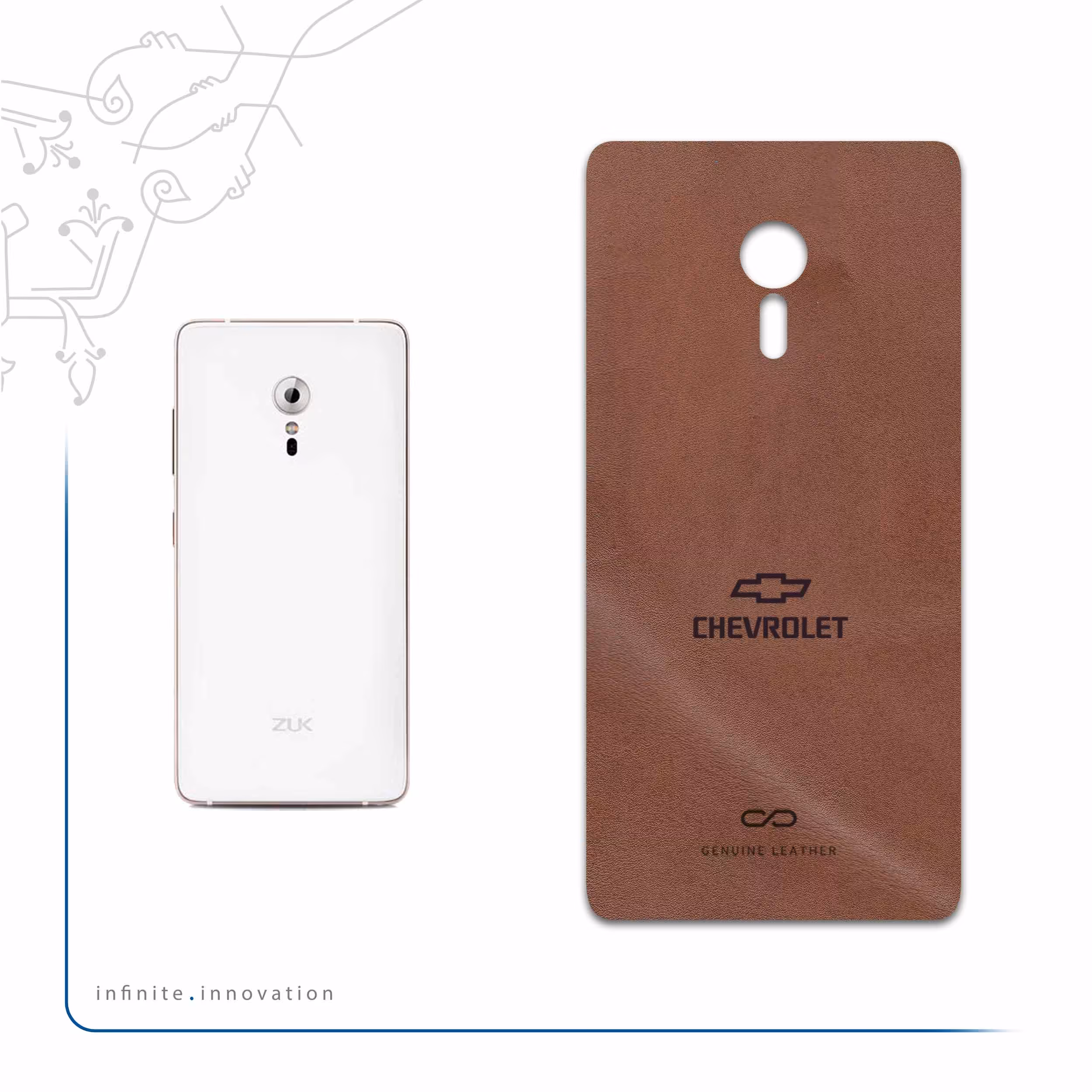 برچسب پوششی ماهوت مدل MNL-CHVRLT مناسب برای گوشی موبایل لنوو ZUK Z2 Pro