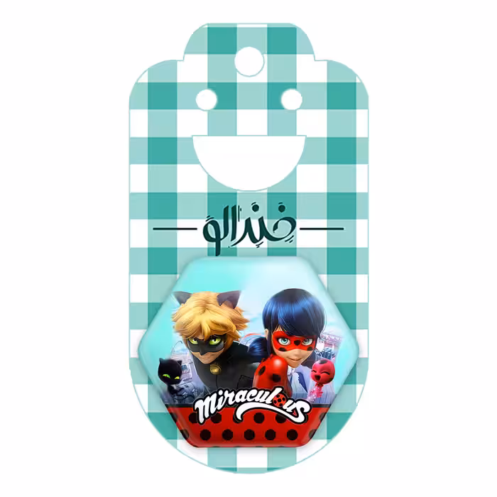 پیکسل خندالو طرح دختر کفشدوزکی مدل شش ضلعی کد 2818