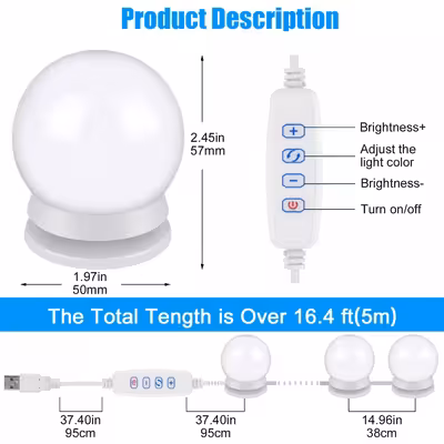 ریسه ال ای دی مدل Hollywood طول 3.5 متر