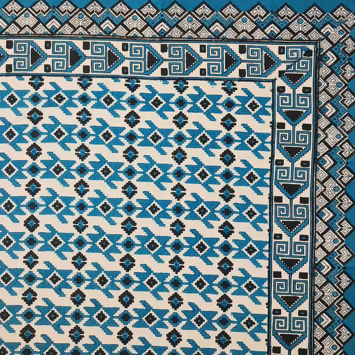 سفره قلمکار عطریان مدل ممتاز طرح گلیم کد G476