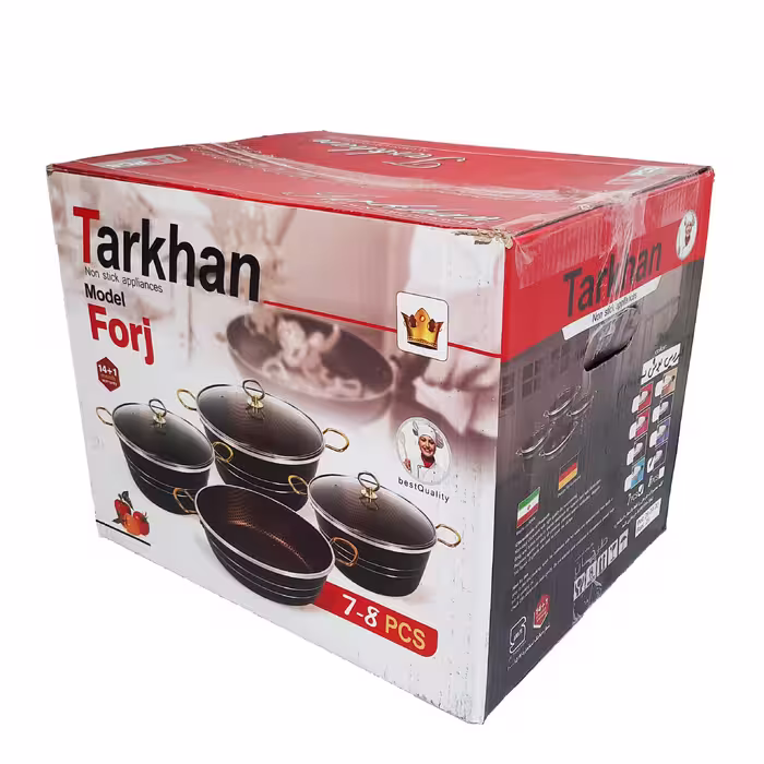 سرویس پخت و پز 7 پارچه طارخان مدل لانه زنبوری FORJ