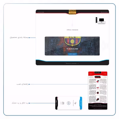 برچسب پوششی ماهوت مدل BARCELONA-2 مناسب برای تبلت اپل iPad Air 2 2014 A1567