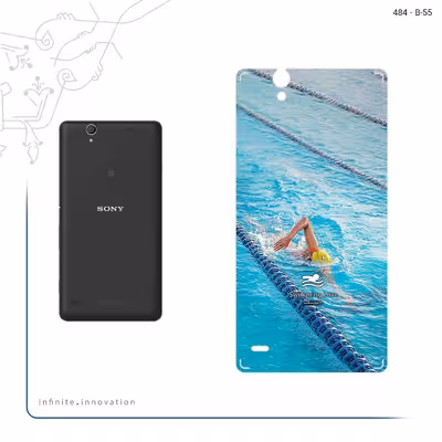 برچسب پوششی ماهوت مدل Swimming مناسب برای گوشی موبایل سونی Xperia C4