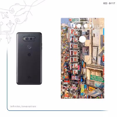 برچسب پوششی ماهوت مدل City of Delhi مناسب برای گوشی موبایل ال جی V20