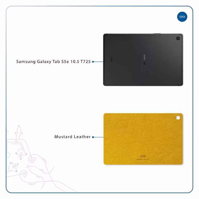برچسب پوششی ماهوت مدل Mustard-Leather مناسب برای تبلت سامسونگ Galaxy Tab S5e 10.5 2019 T720