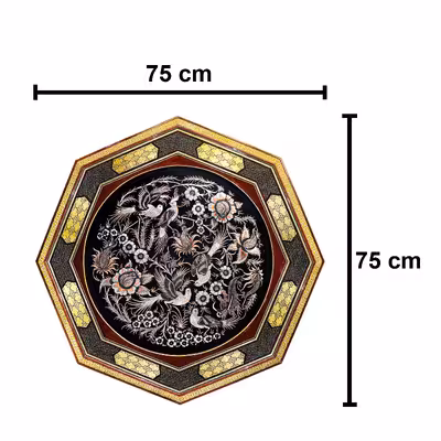 تابلو قلمزنی مدل پدیده هنری کد Magnificent-Art75Octagonal