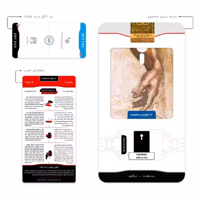 برچسب پوششی ماهوت مدل The Creation of Adam of MichelAnge مناسب برای گوشی موبایل لنوو ZUK Z2 Pro