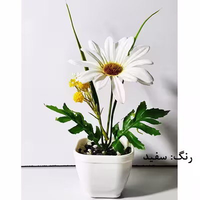 گلدان به همراه گل مصنوعی مدل مینا کد Z