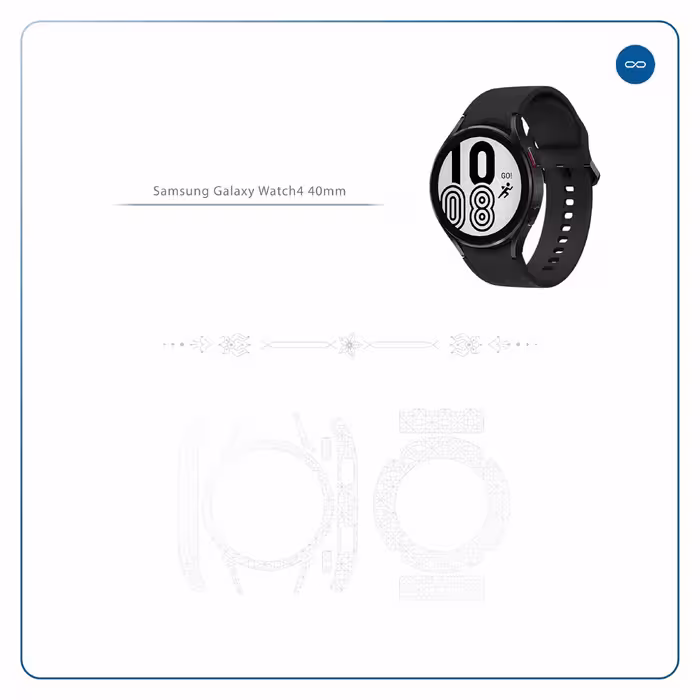برچسب ماهوت طرح Cloud Transparent مناسب برای ساعت هوشمند سامسونگ Watch4 40mm