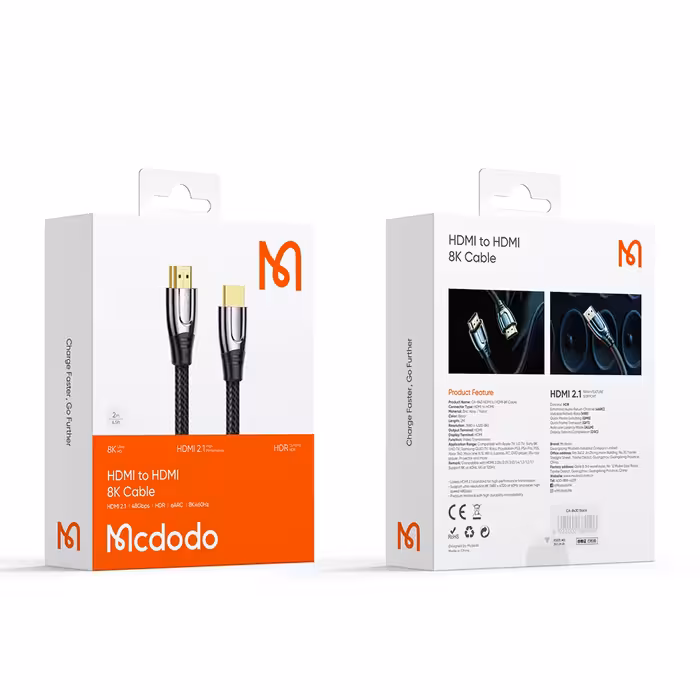 کابل HDMI مک دودو مدل 8K Cable طول 2 متر