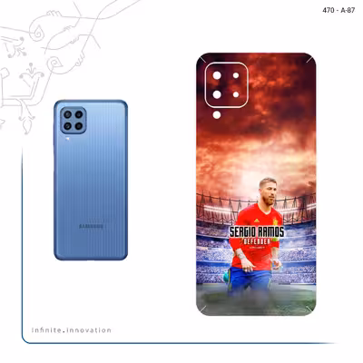 برچسب پوششی ماهوت مدل Sergio Ramos مناسب برای گوشی موبایل سامسونگ Galaxy M22