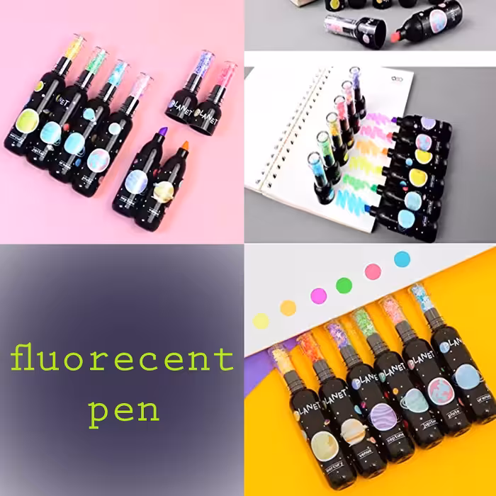 ماژیک علامت گذار مدل کهکشان کد STR بسته 6 عددی