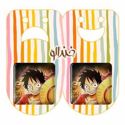 پیکسل خندالو مدل لوفی انیمه وان پیس کد 10531 به همراه مگنت