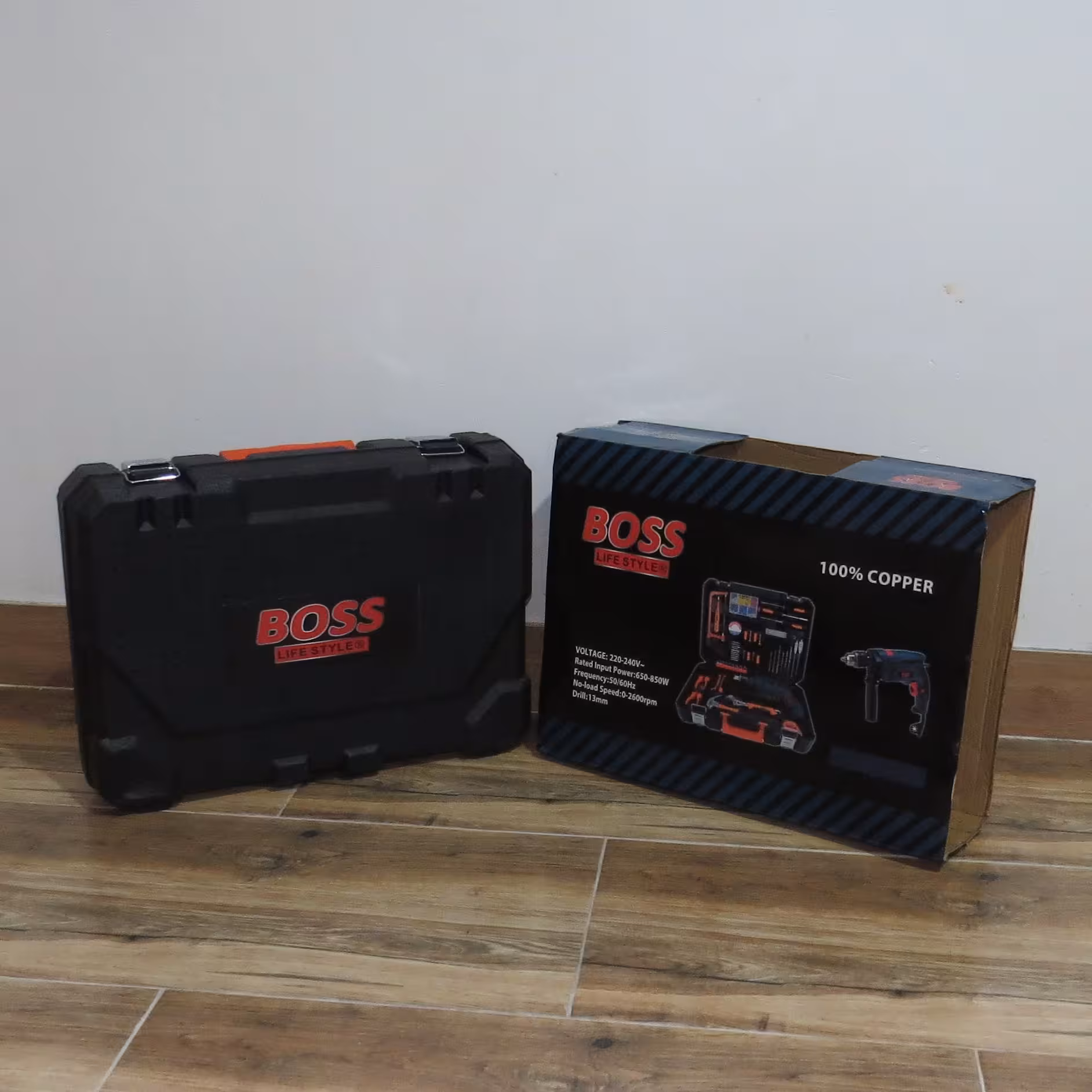 کیت ابزار 100 عددی دریل چکشی HK-ID13100 باس