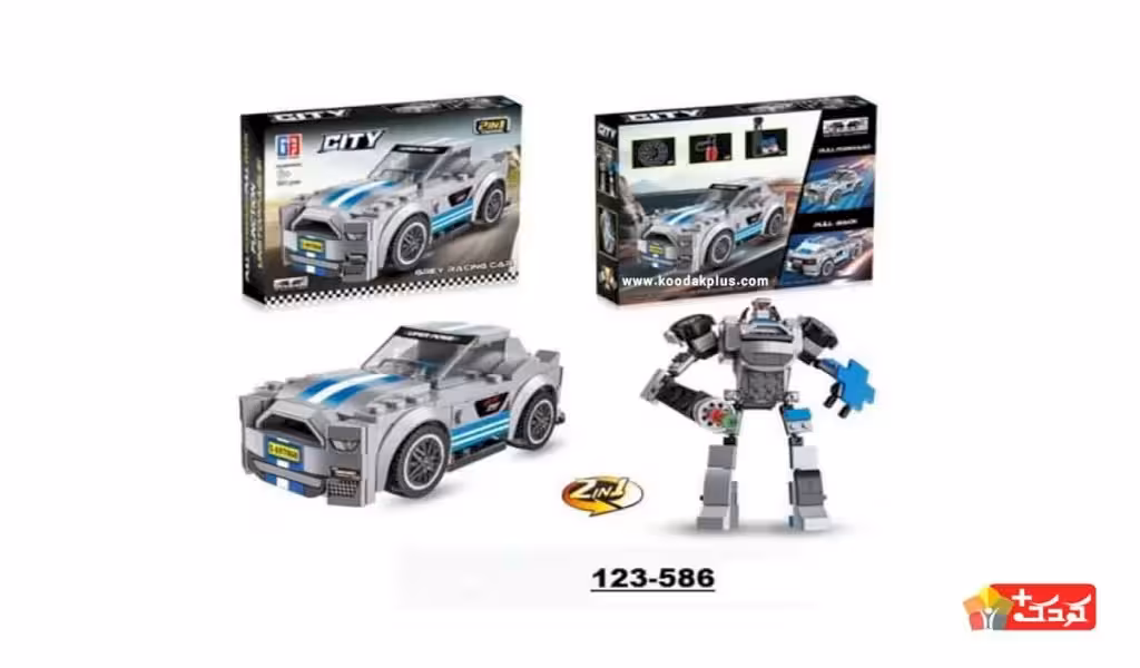 لگو ماشین و ربات دو مدلی سیتی مدل 589-123