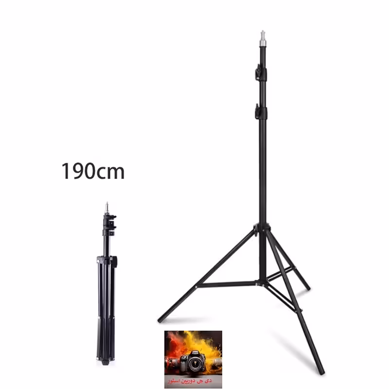 سه پایه دوربین و نور مدل Tripod 190CM { خارجی }