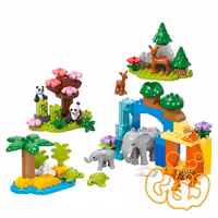 ساختنی لگو داپلو خانواده‌های حیوانات وحشی سه در یک 3in1 Wild Animal Families 10446