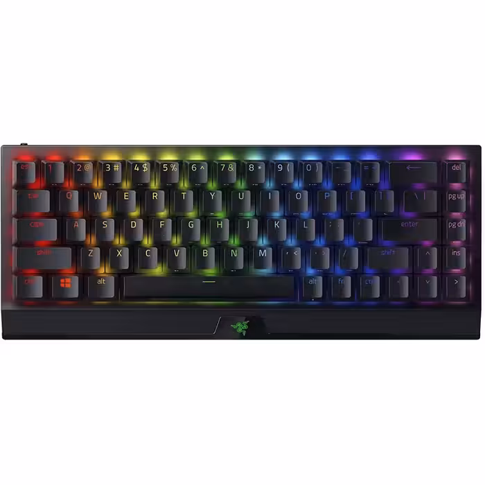 کیبورد مخصوص بازی بی سیم ریزر مدل Blackwidow V3 mini Hyperspeed Green Switches