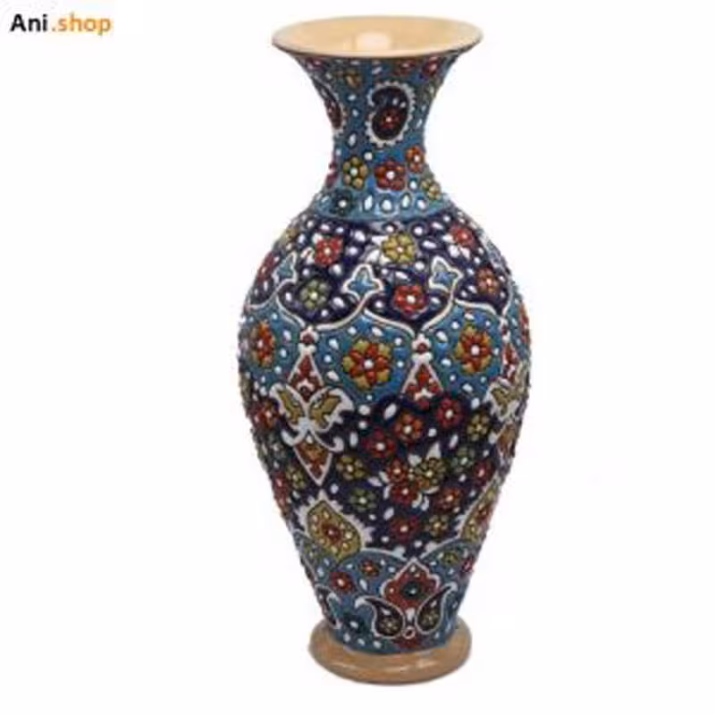 دکوری گلدان سرامیکی سفید