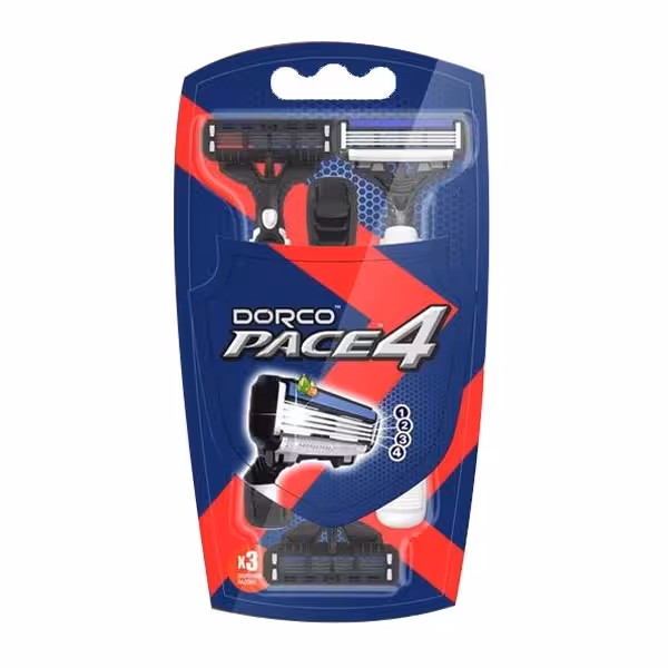 مشخصات، خرید و قیمت خودتراش مردانه 4 تیغ دورکو مدل Pace4 بسته 3 عددی ⭐️ ویان مارکت