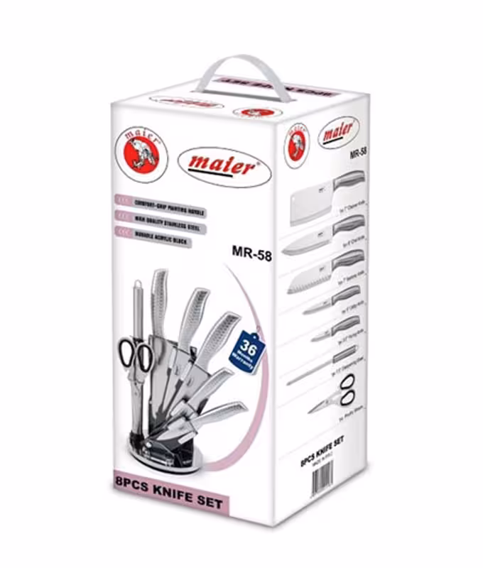 سرویس چاقو آشپزخانه 8 پارچه مایر MR-58