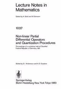 خرید و دانلود نسخه کامل کتاب Non-linear Partial Differential Operators and Quantization Procedures