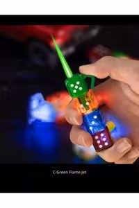 فندک جت هنری مدل تاس با چراغ LED - محصول جدید و ویژه - 5423