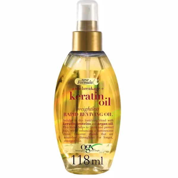 روغن مو ogxحجم 118 میل keratin oil ساخت آمریکا