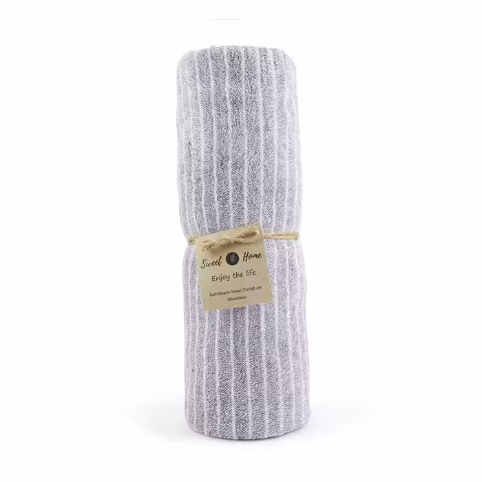حوله استخری سوییت هوم مدل نانو طرح استریپ سایز 70x140 سانتی متر | کالا مکس