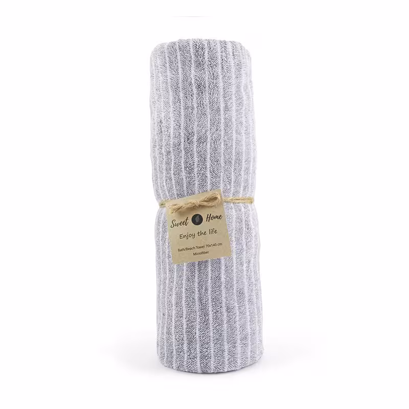 حوله استخری سوییت هوم مدل نانو طرح استریپ سایز 70x140 سانتی متر | کالا مکس