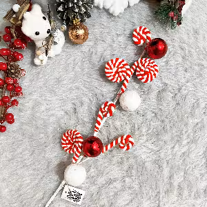 شاخه گوی و ابنبات کریسمس کد 140-9