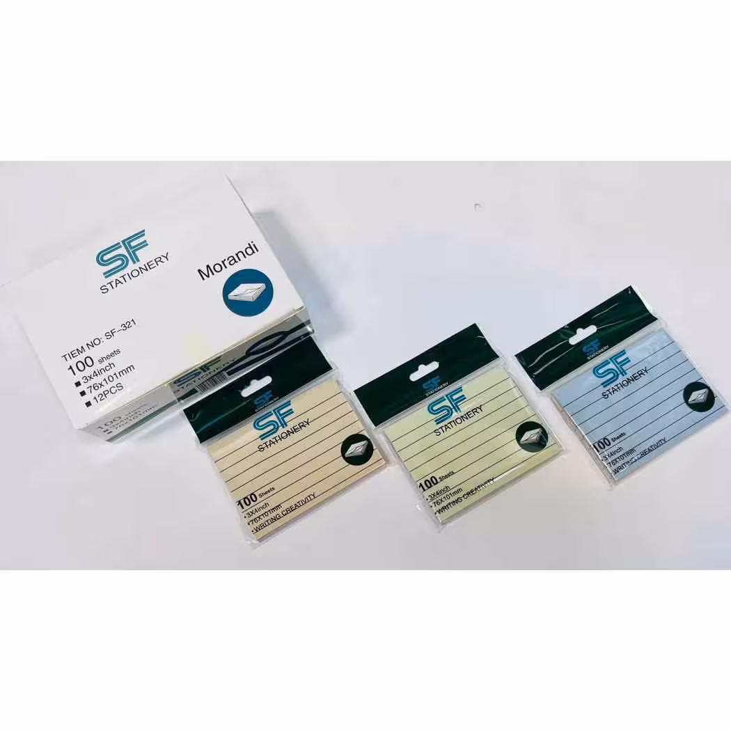 پست ایت100برگ76*101الوان خطدار موراندی اس اف کدSF-321