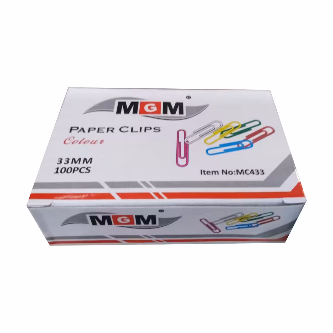گیره کاغذ کلیپس رنگی مدل MGM سایز 33 میلی متر - فروشگاه اینترنتی شهرکالا