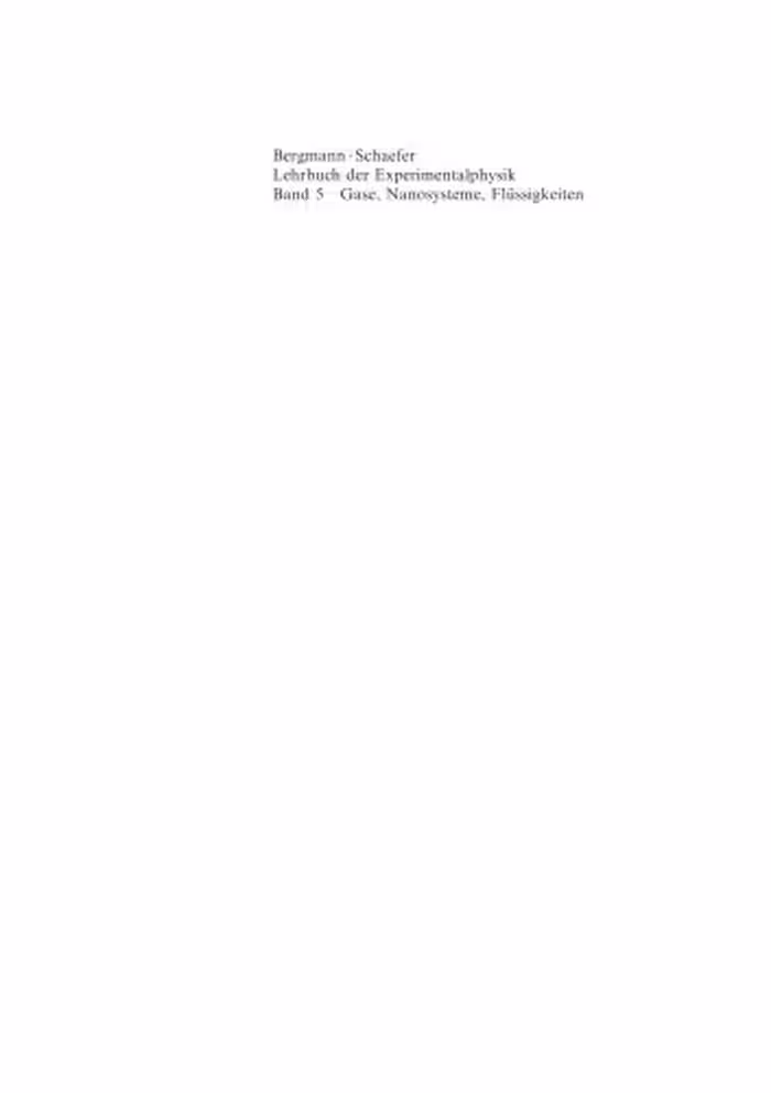 خرید و دانلود نسخه کامل کتاب Lehrbuch der Experimentalphysik Bd. 5. Gase, Nanosysteme, Flüssigkeiten