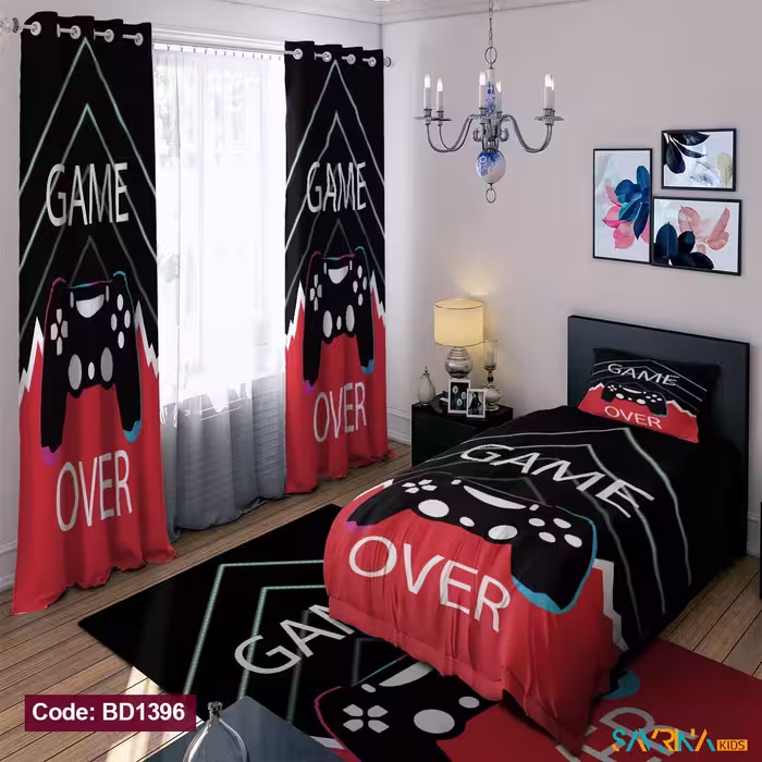 ست اتاق خواب پسرانه طرح گیم کد BD1396