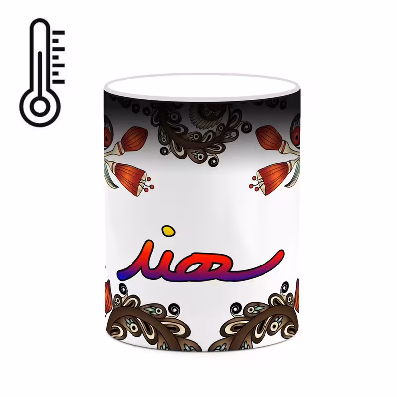 ماگ حرارتی   اسم سهند  سنتی گل و بته کد mgh45664