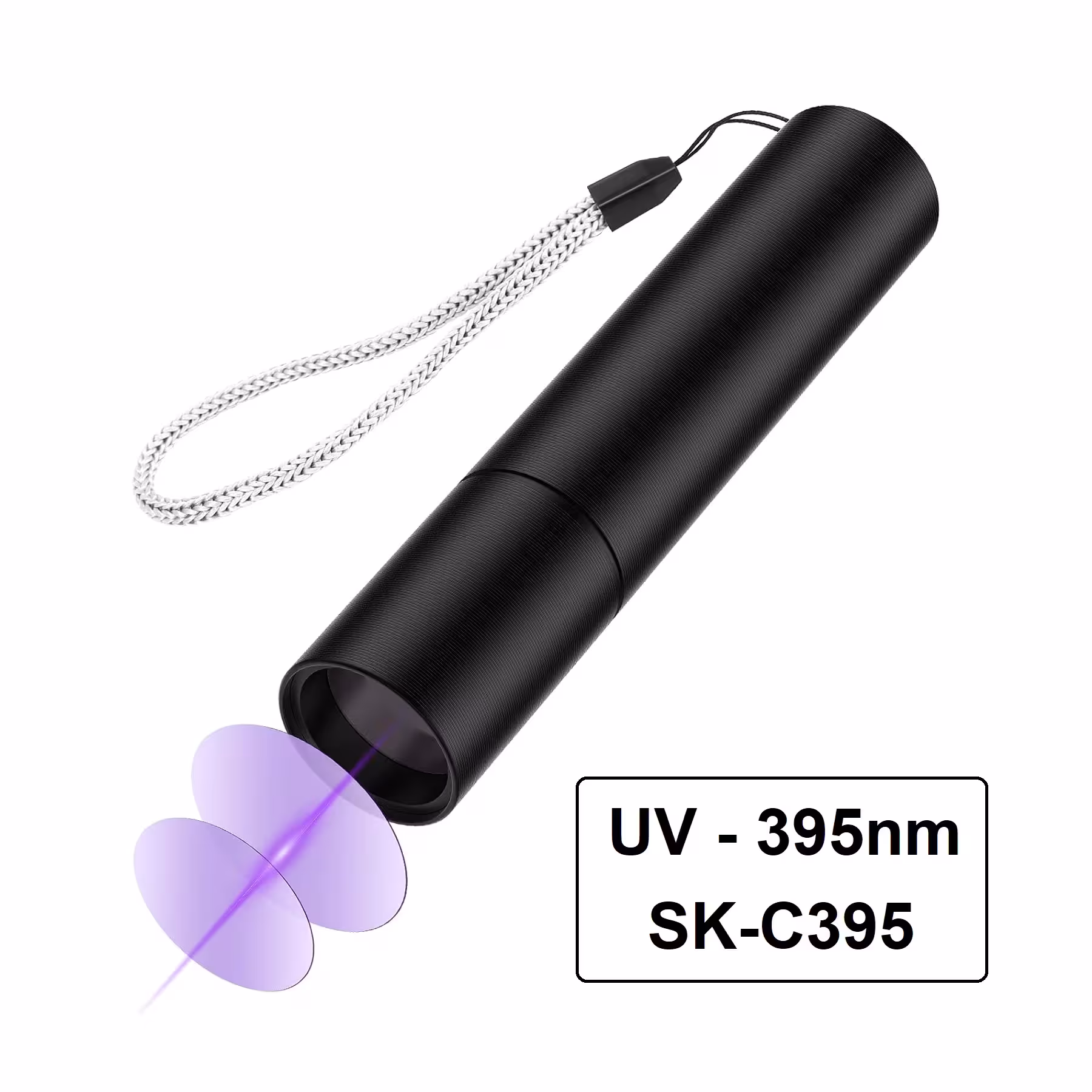 چراغ قوه یووی 395nm اسکای سون SK-C395 بدنه ضدآبتک / عمده